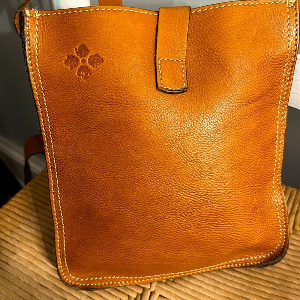 Patricia Nash Cognac Brown Leather Crossbody Bag - Picture 5 of 9